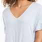 Style & Co Women's Flutter-Sleeve Tie-Front Top Blue Size XX-Large