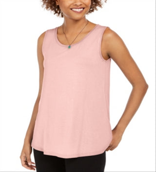 Style & Co Women's Swing Fit Tank Top Pink Size Medium