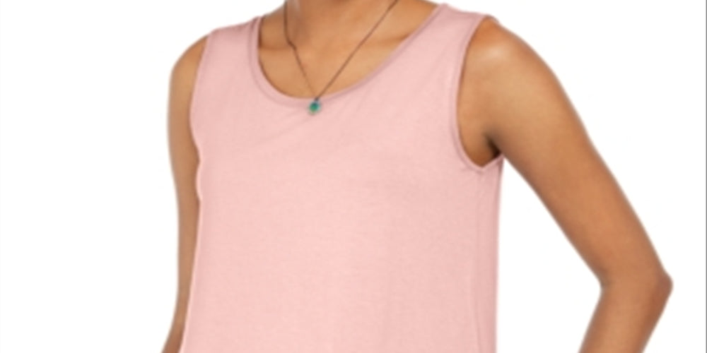 Style & Co Women's Swing Fit Tank Top Pink Size Medium
