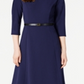 Calvin Klein Women's Belted a Line Dress Blue Size 10P