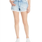 Blank NYC Women's High Rise Distressed Denim Shorts Navy Size 27