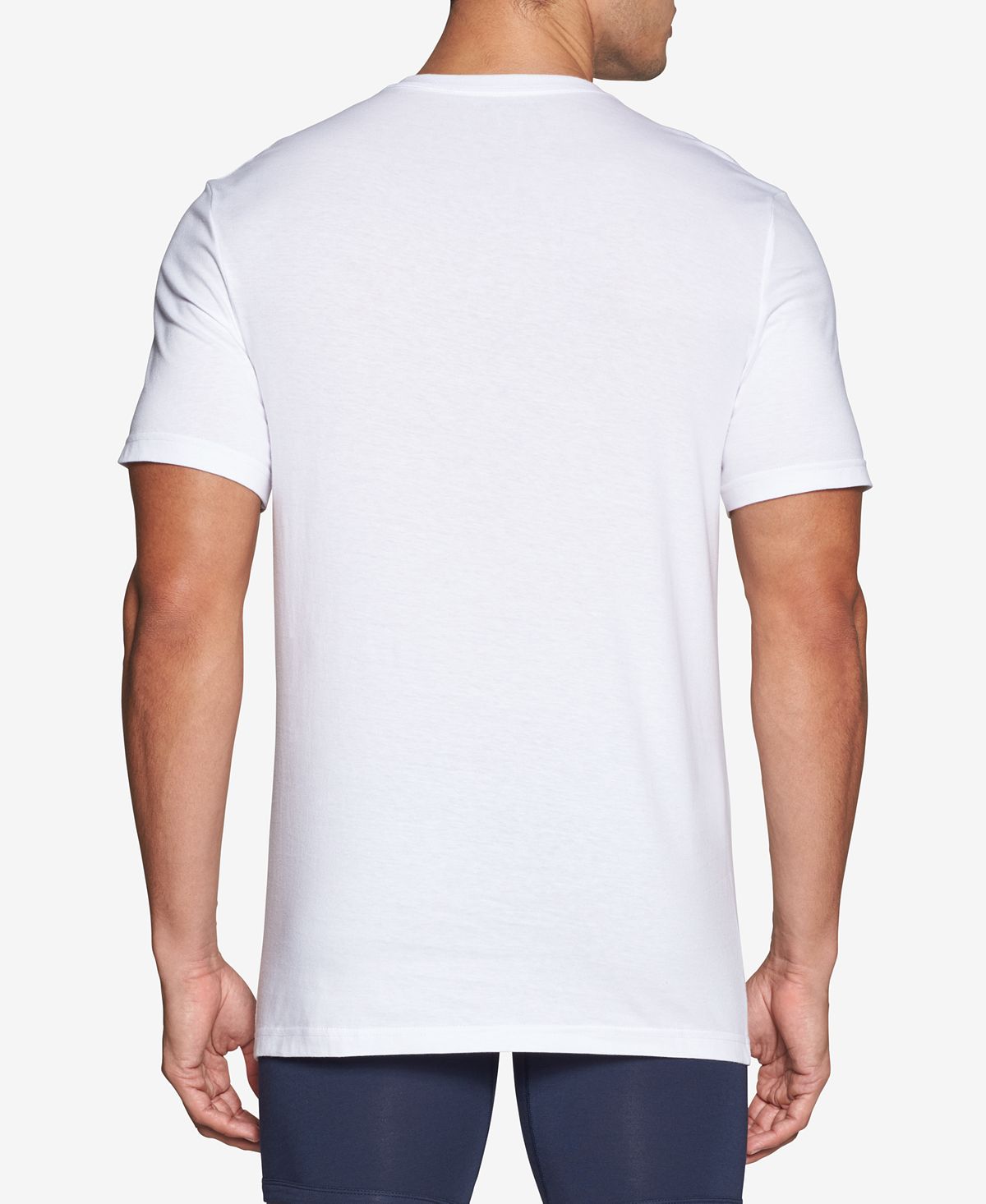 Tommy Hilfiger Men's 4 Pack Value Pack V Neck T Shirt White Size Large