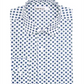 Bar III Men's Daisy Dot Slim Fit Collared Dress Shirt White Size L-16.5x34-35
