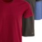 Calvin Klein Men's Crew Neck Classic Fit 3 pack T- Shirt Purple Size Small