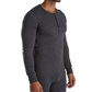 2(x)ist Men's Essential Long Sleeve Henley Shirt Gray Size Medium