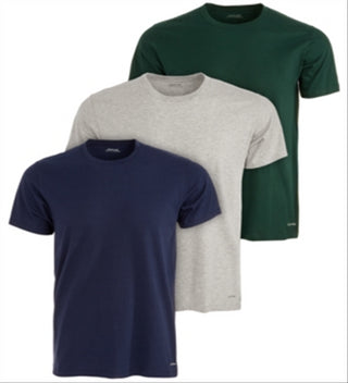 Calvin Klein Men's Crew Neck Classic Fit 3 pack T- Shirt Blue Size X-Large