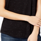 Maison Jules Women's Scoop Neck T-Shirt Black Size XX-Large