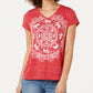 Style & Co Women's Graphic T-Shirt Red Size X-Small