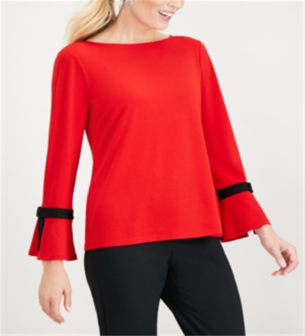 Charter Club Petite Tie-Detail Sweater Red Size Petite XL