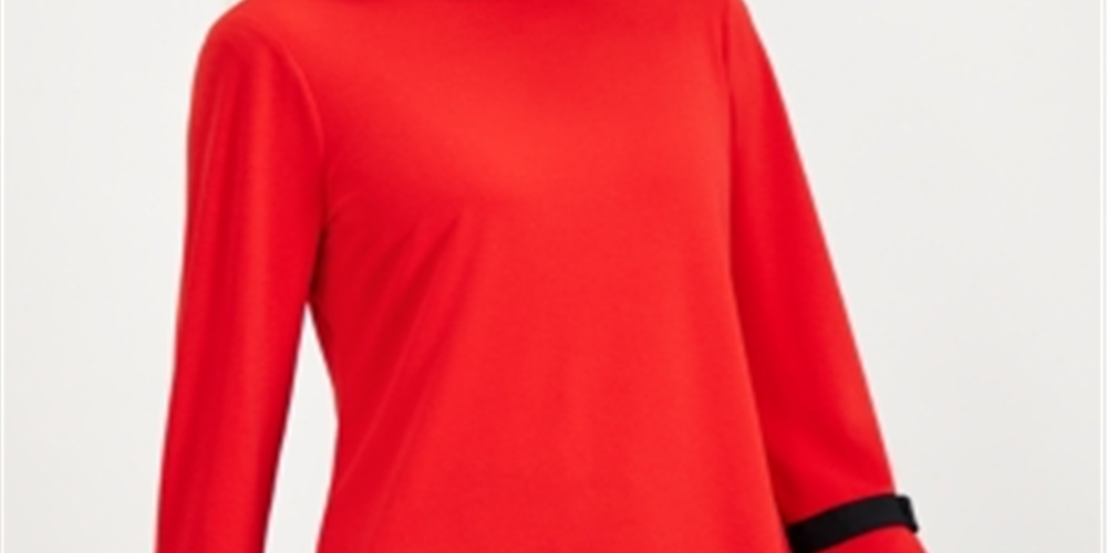 Charter Club Petite Tie-Detail Sweater Red Size Petite XL