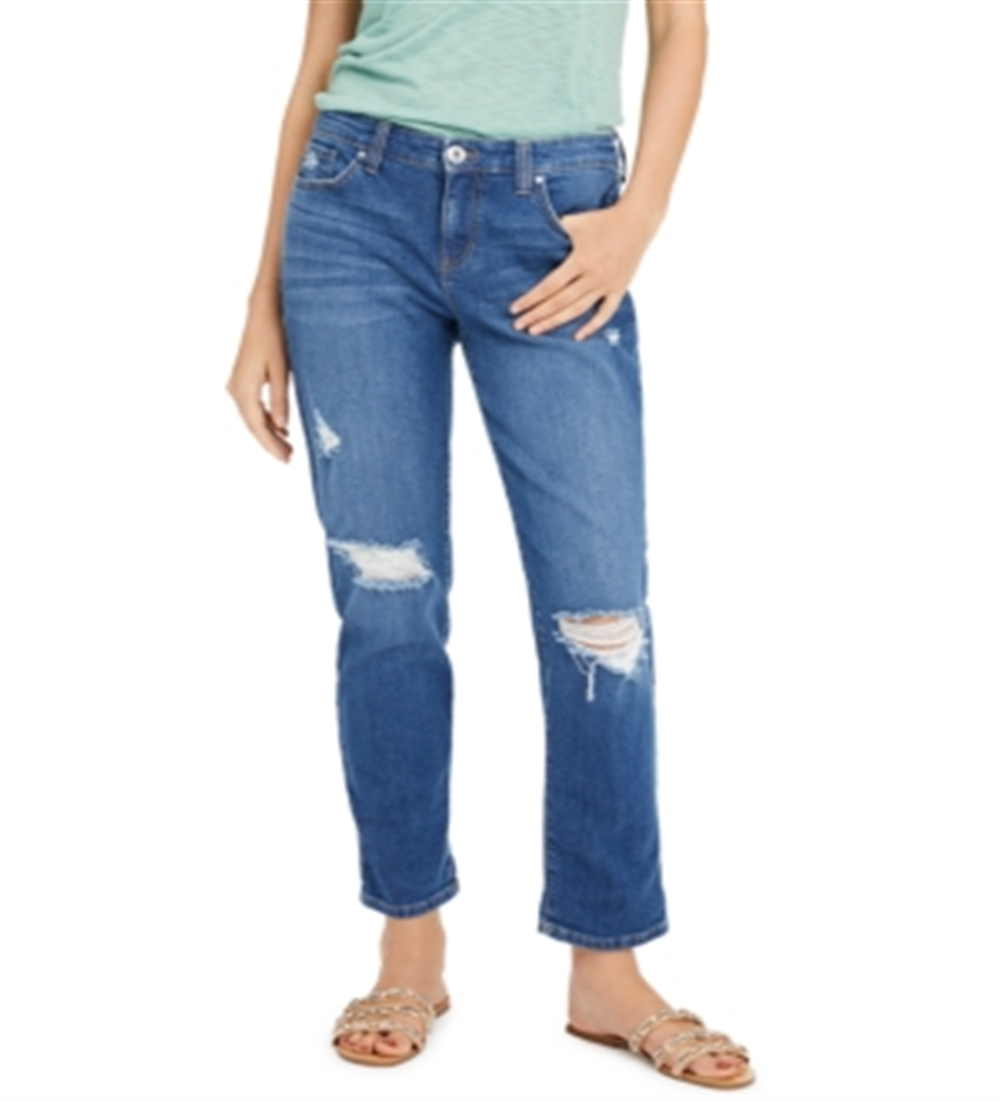 INC International Concepts Women's  Boyfriend Jeans  Blue Size 2