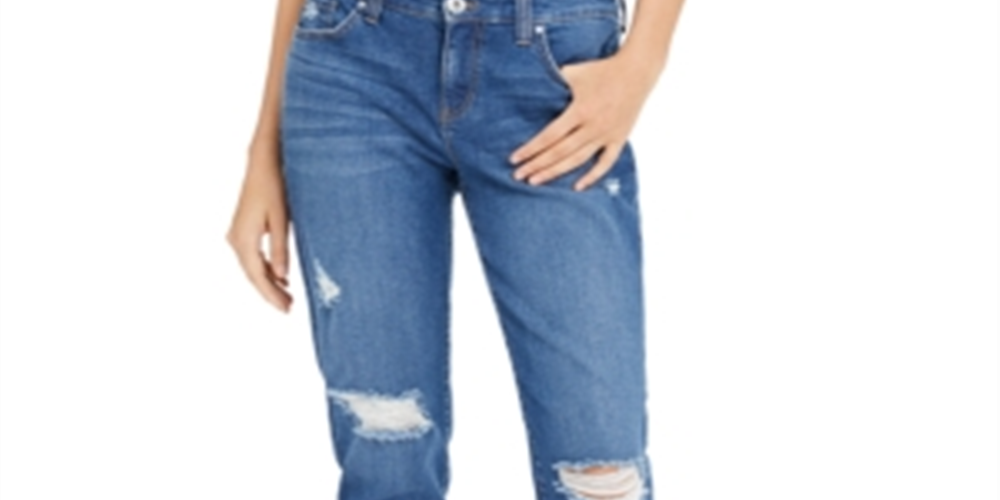 INC International Concepts Women's  Boyfriend Jeans  Blue Size 2