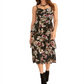 Rachel Roy Women's Valia Printed Tiered Dress Black Size XL