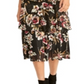 Rachel Roy Women's Valia Printed Tiered Dress Black Size XL