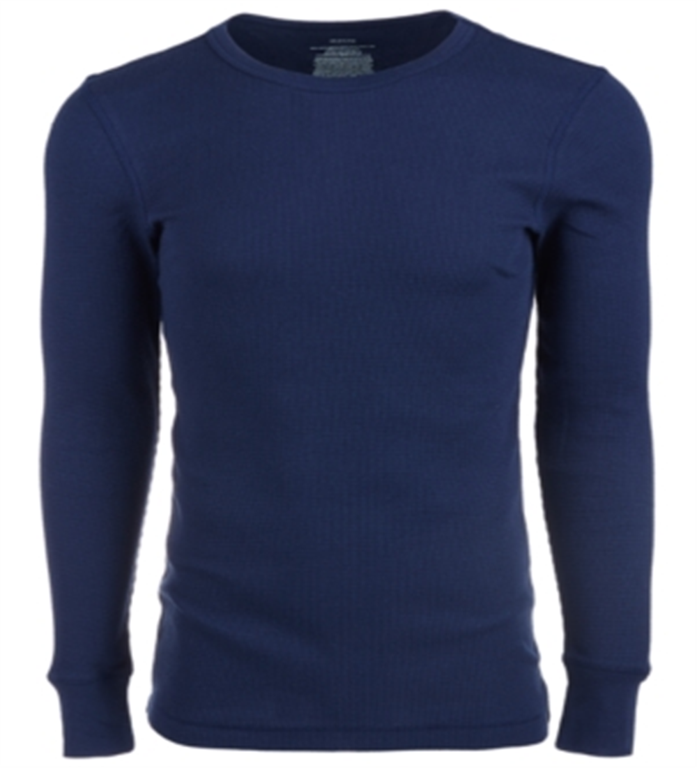 Alfani Men's Big & Tall Long Sleeve Thermal Shirt Blue Size 2X