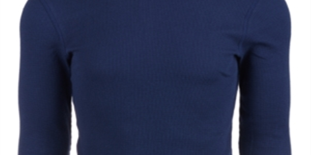 Alfani Men's Big & Tall Long Sleeve Thermal Shirt Blue Size 2X