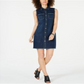 Style & Co Women's Denim Shirtdress Blue Size 10