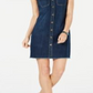 Style & Co Women's Denim Shirtdress Blue Size 10