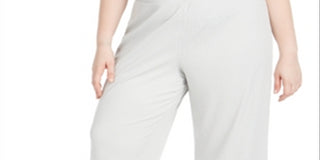 Ideology Women's Plus Ribbed Culottes Gray Size 2X