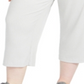 Ideology Women's Plus Ribbed Culottes Gray Size 2X