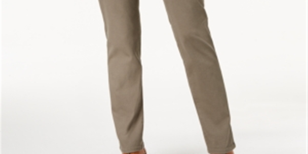 Style & Co Women's Tummy Control Straight Leg Fashion Jeans Brown Size 6