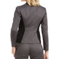 Kasper Women's Striped Office Jacket Gray Size 2 Petite