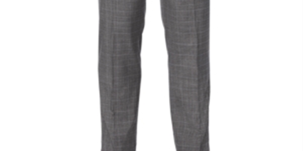 Perry Ellis Men's Stretch Slim Fit Dress Pants Gray Size 32X32