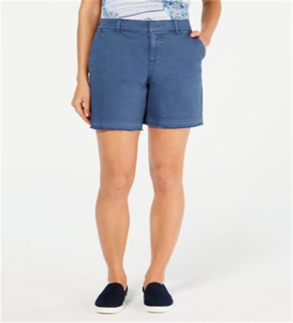 Style & Co Women's Cutoff Shorts Blue Size 16