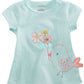 First Impressions Baby Girl's Spring Graphic T-Shirt Blue Size 18 Months