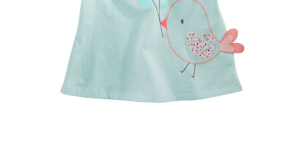 First Impressions Baby Girl's Spring Graphic T-Shirt Blue Size 18 Months