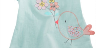 First Impressions Baby Girl's Spring Graphic T-Shirt Blue Size 18 Months