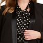 Bar III Women's Trendy Plus Tuxedo Satin Trim Blazer Black Size 14W