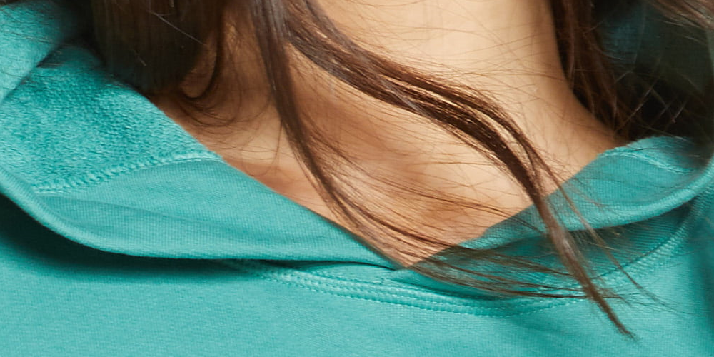 Adidas Women's Cotton Embroidered Logo Hoodie Blue Size X-Small