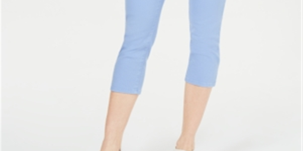 Charter Club Women's Tummy Control Bristol Capri Jeans Blue Size14