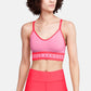 Under Armour Women's Seamless Longline Sports Bra Pink Size X-Small