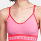 Under Armour Women's Seamless Longline Sports Bra Pink Size X-Small