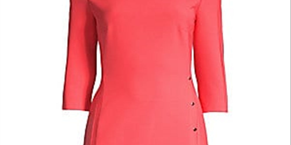 Boss Women's Dikena Ponte Sheath Dress Pink Size 0