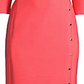 Boss Women's Dikena Ponte Sheath Dress Pink Size 0