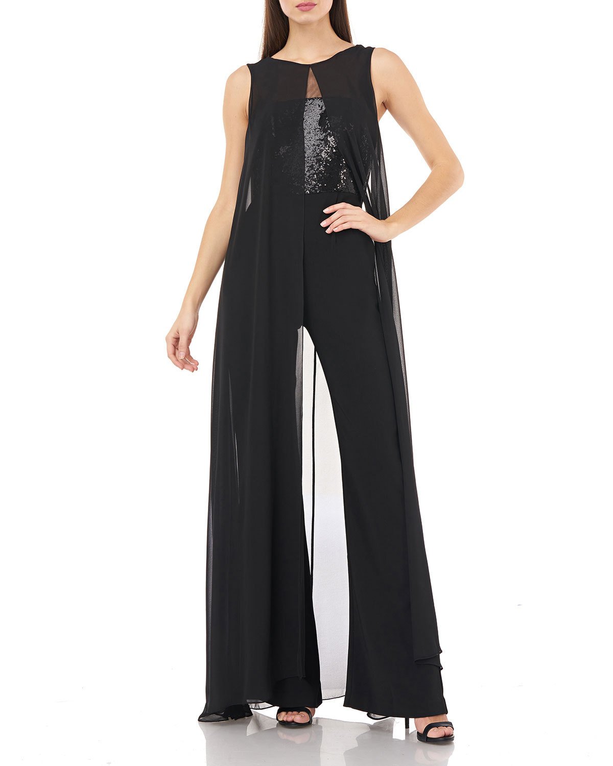 Carmen Marc Valvo Women's Jumpsuit Black Size 4