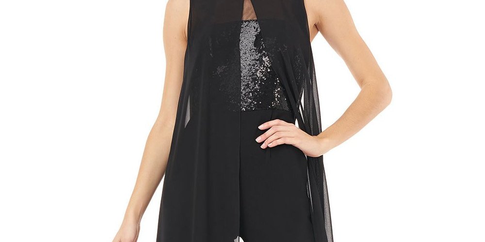 Carmen Marc Valvo Women's Jumpsuit Black Size 4