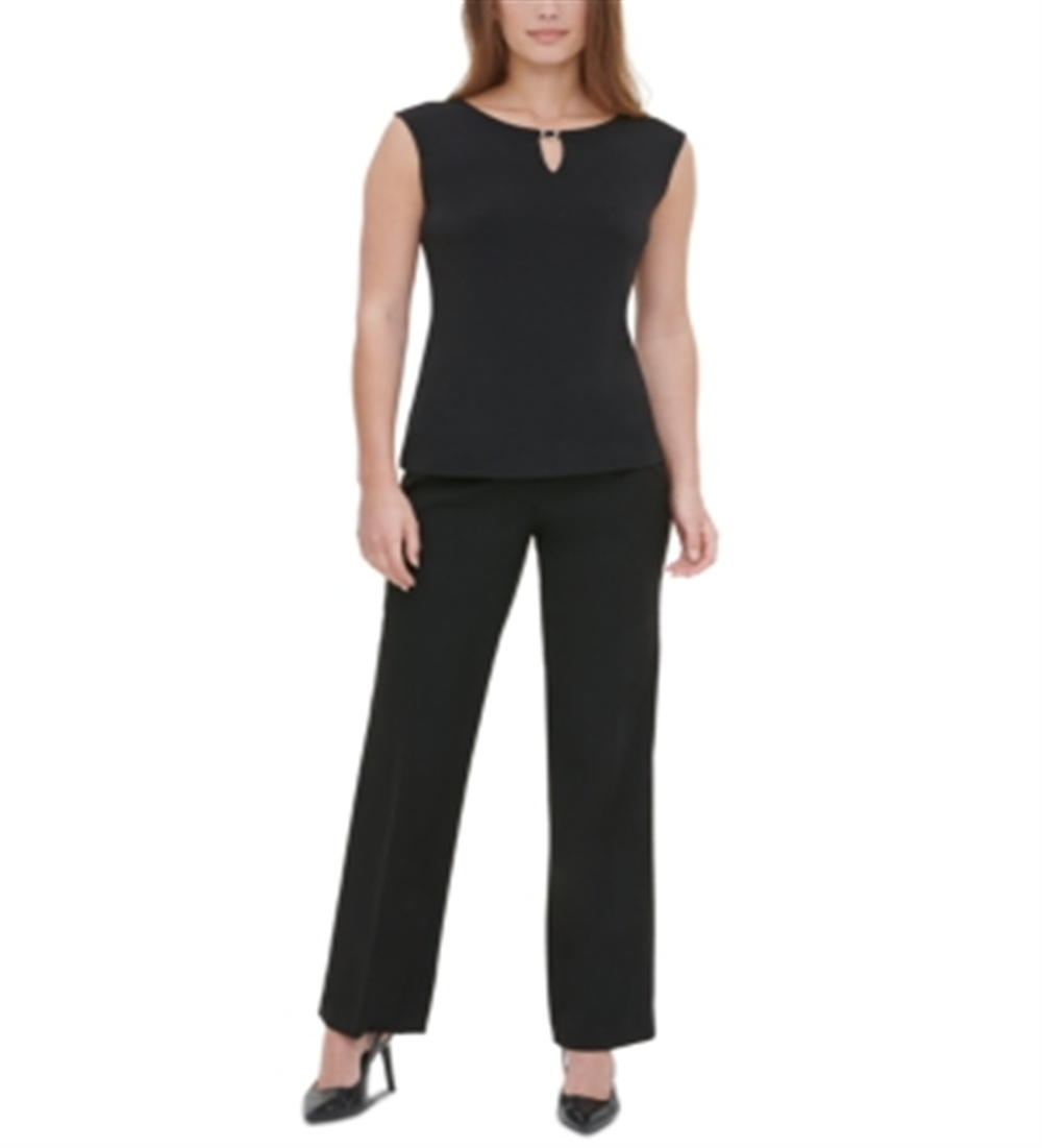 Calvin Klein Sleeveless Keyhole Top Black Size XL