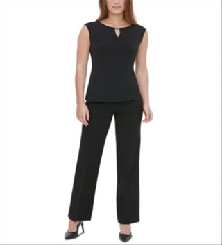 Calvin Klein Sleeveless Keyhole Top Black Size XL