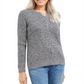 Karen Scott Women's Cable Knit Henley SweaterGray Size Medium
