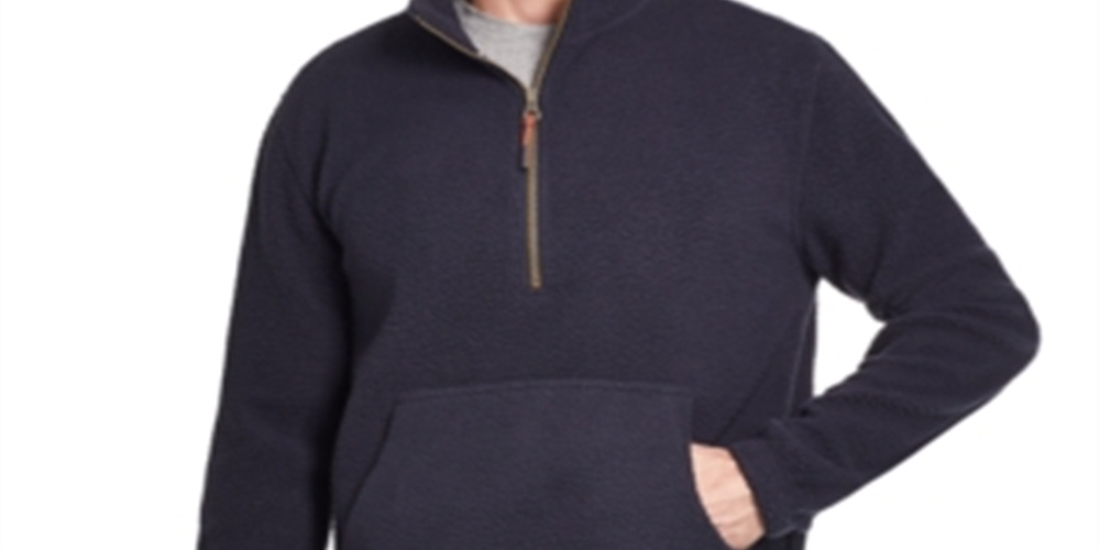 Weatherproof Vintage Men's Quarter Zip Pullover Sweater Blue Size XXX-Large