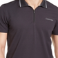 Calvin Klein Men's Move 365 Zip Polo Shirt Gray Size XS
