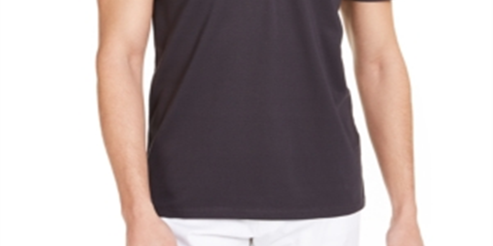 Calvin Klein Men's Move 365 Zip Polo Shirt Gray Size XS
