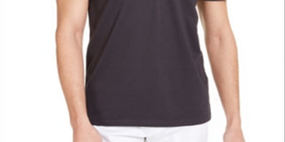 Calvin Klein Men's Move 365 Zip Polo Shirt Gray Size XS