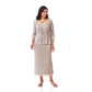 R & M Richards Women's Sequined with Jacket Scoop Neck MIDI Evening Dress Brown Size 14