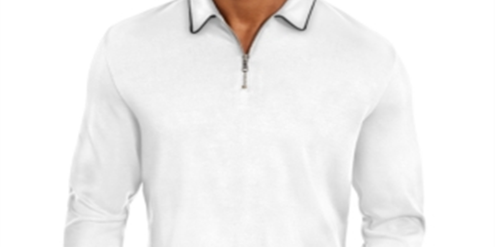INC International Concepts Men's Regular Fit Polo Shirt  White Size XXX-Large