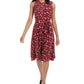 Charter Club Women's Floral Print MIDI Dress Red Size Petite XL